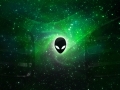 Alienware Desktop Background Alien Head Green Space 2560x1600