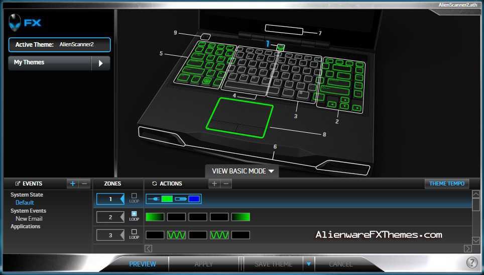 AlienScanner 2 M14x Alienware FX Theme