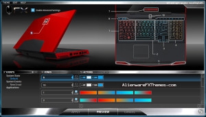 Left And Right Speaker And Touchpad Morphing M17x Alienware FX Theme