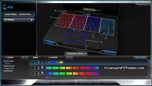 Rainbow keyboard M14x Alienware FX Theme