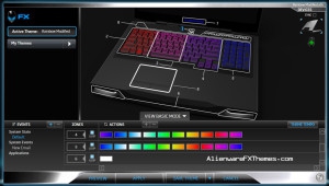 Rainbow Modified M17x R3 R4 Alienware FX Theme 2