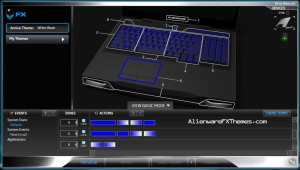 White Wave M17x R3 R4 Alienware FX Theme 2