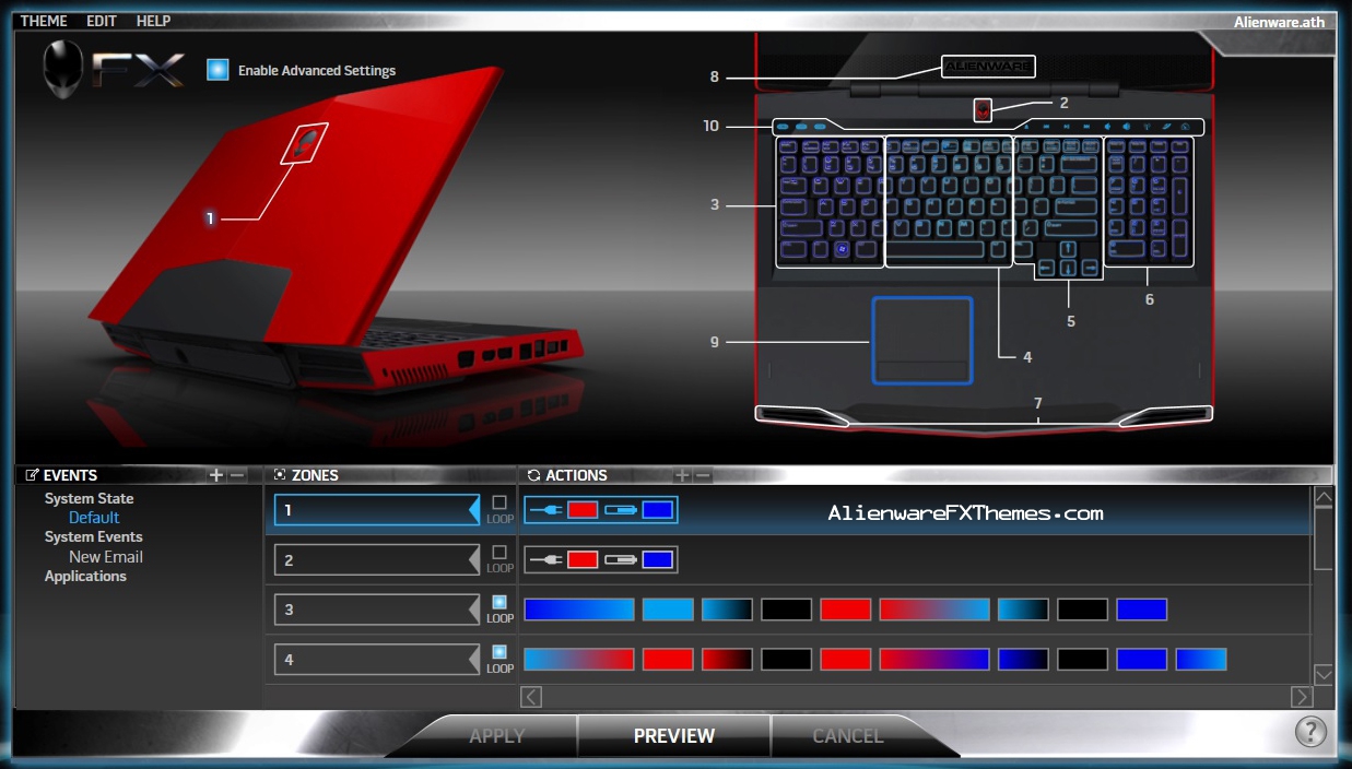 Darkness Theme By Ivory Soul Alienware M17x R2 Fx Theme