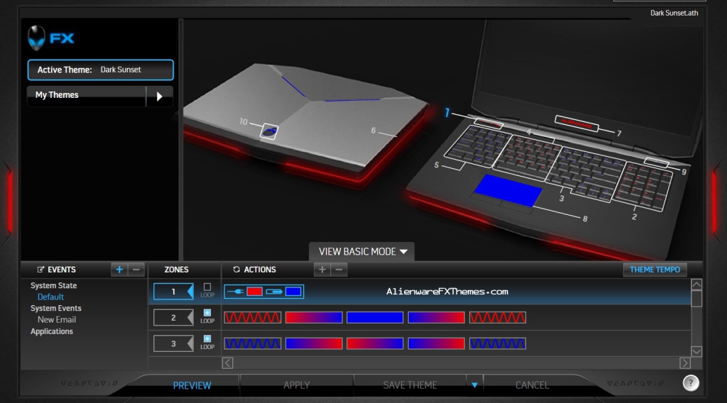 Dark Sunset 17 By Azrael Alienware 17 Fx Theme