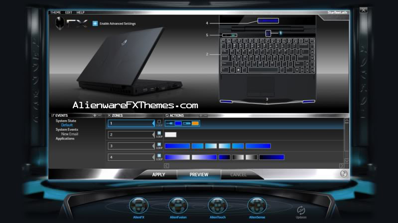 Starfleet By ebondefender Alienware M11x Fx Theme