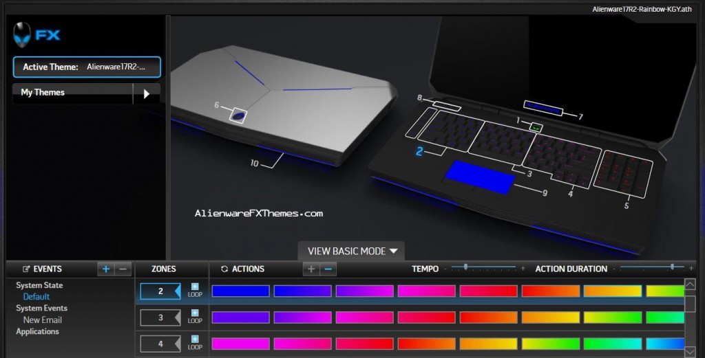 Rainbow By K Smeg Alienware 17 R2 Fx Theme