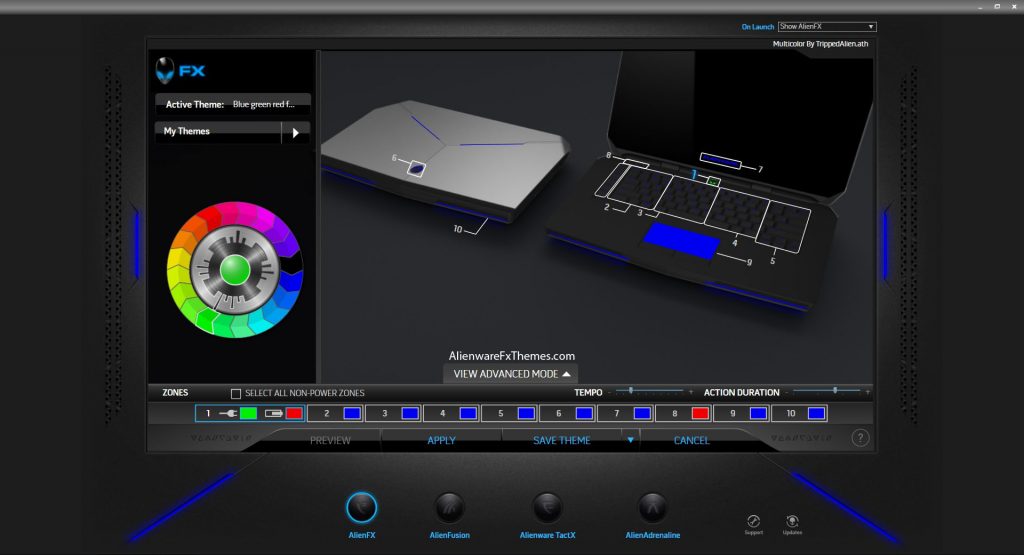 Multi Color by Trippedalien Alienware 15 Fx Theme