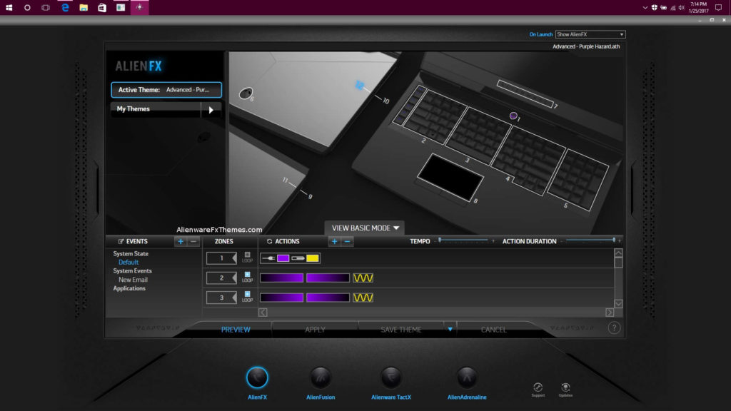 Advanced Purple Hazard By Superhtm Alienware 17 R4 Fx Theme