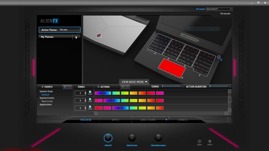 Flowing Colour Wheel by Drew Alienware 13 R3 Theme